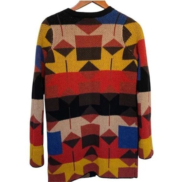 ANTHROPOLOGIE SPARROW Lonestar Navajo Cardigan Sweater Size XS - Picture 7 of 16